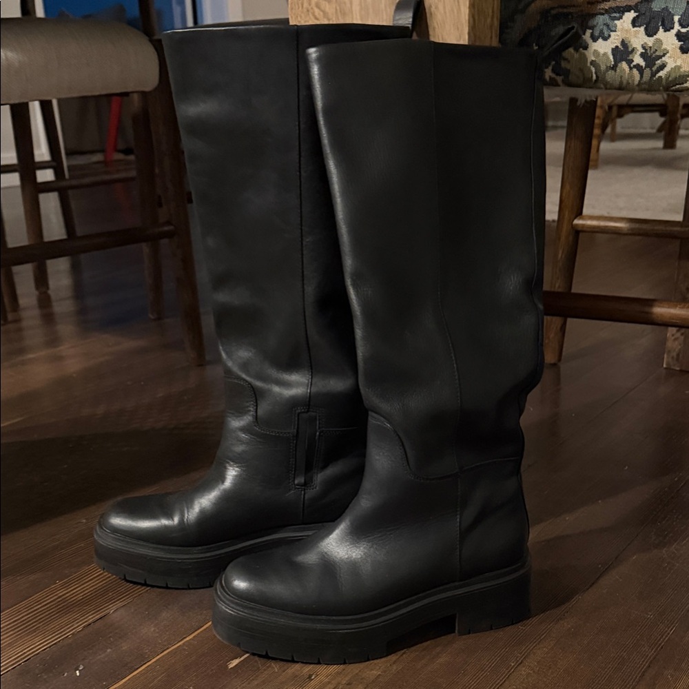Sam Edelman Black Leather Women's Boots
